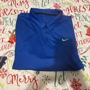 Nike NWT Blue 4XLT Polo style Mens golf shirt